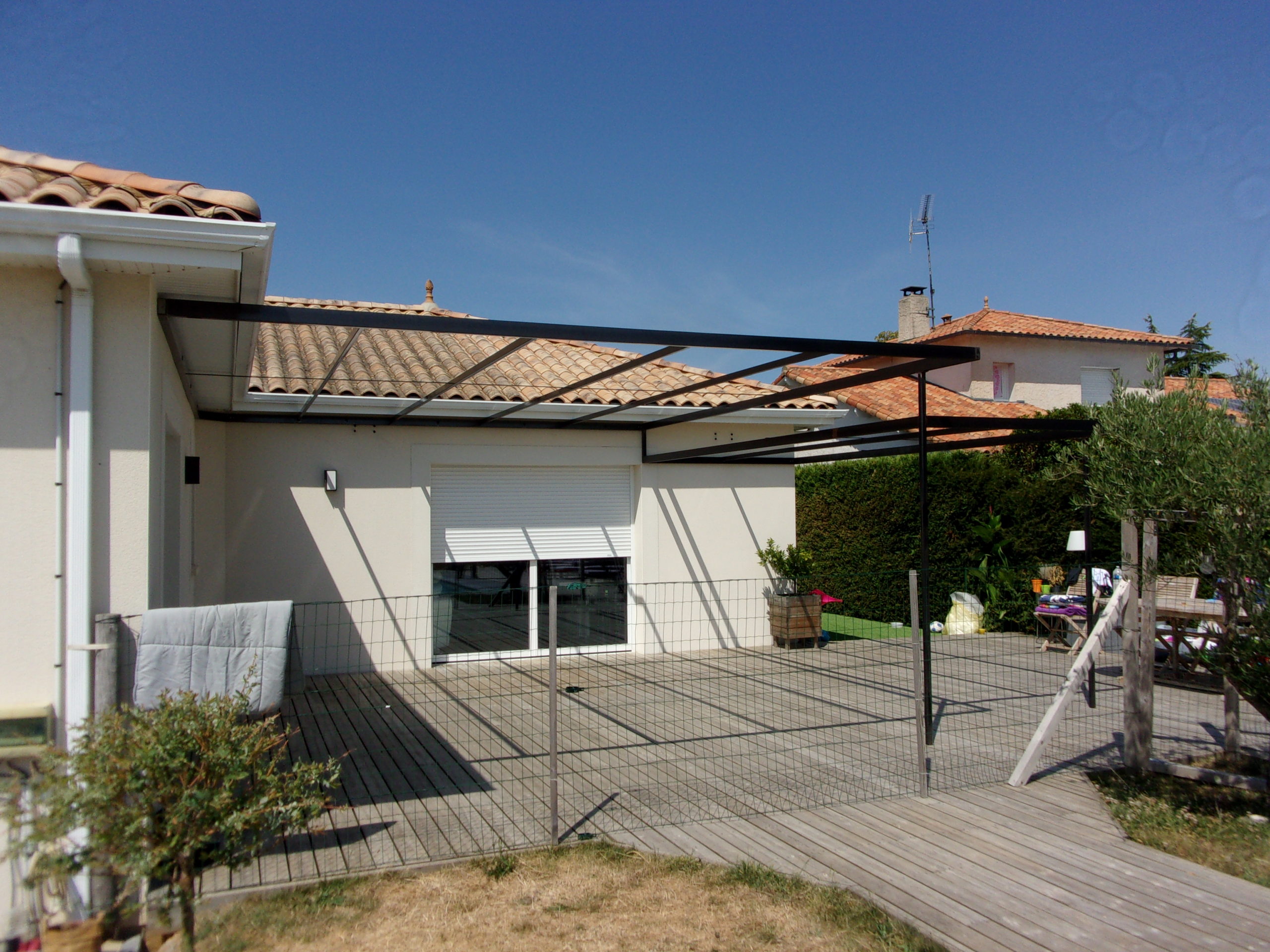 Pergola en décalé VINCENT GATINEAU Ferronnier d'Art